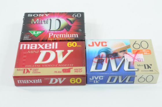 Lot of Blank Mini Digital Video Cassettes