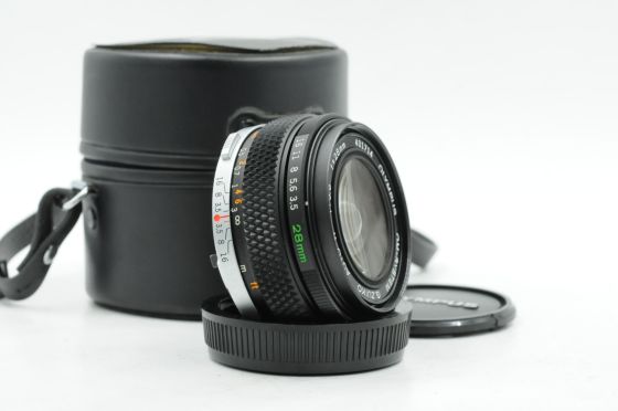 Olympus OM 28mm f3.5 G Zuiko Auto-W Lens