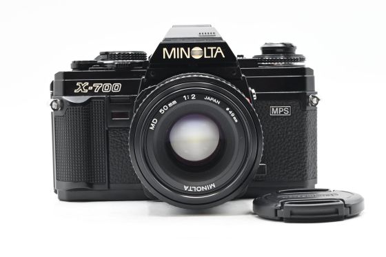 Minolta X-700 SLR Film Camera Kit w/ 50mm f2 Lens