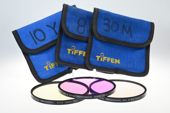 Lot of Tiffen Series IX 9 Filters 81A, CC10Y & CC30M