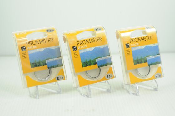 Lot Of Promaster 27mm Filters UV Filter