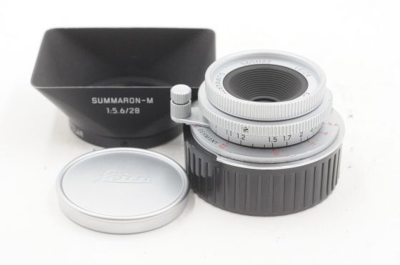 Leica 11695 28mm f5.6 Summaron-M 6-Bit Silver E34 Lens Germany