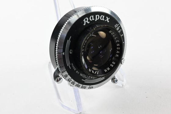 Wollensak 85mm f3.5 Anastigmat Lens in Rapax Shutter