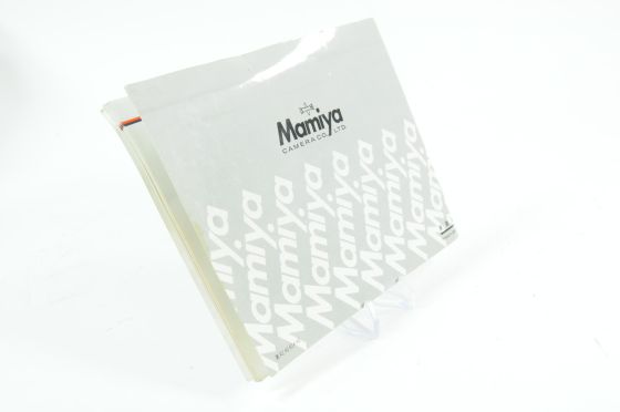 Mamiya RZ67 Instructions Manual Guide