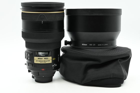 Nikon Nikkor AF-S 200mm f2 G ED SWM VR IF Lens AFS