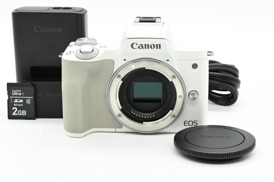 Canon EOS M50 Mirrorless 24.1MP Digital Camera Body White