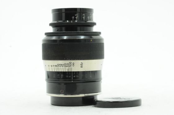 Leica 9cm 90mm f4 "Fat" Elmar M39 LTM Lens Black/Nickel