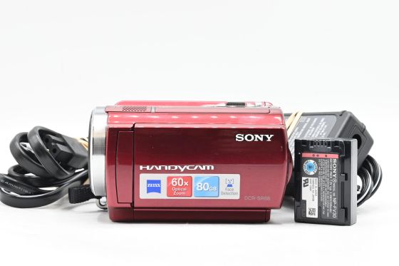 Sony DCR-SR68 80GB Handycam Camcorder Video Camera Red