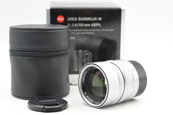 Leica 11892 50mm f1.4 Summilux-M ASPH 6-Bit Lens Silver