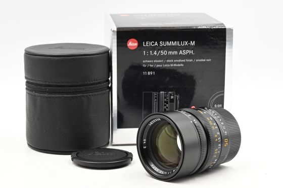 Leica 11891 Black 50mm f1.4 Summilux-M ASPH 6-Bit Lens