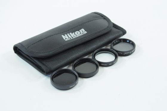 Nikon 28mm 4 Filter Set for Coolpix 995 990 4500 Camera