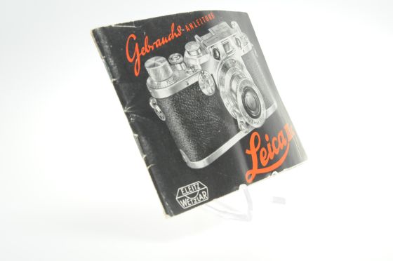 Leica IIIC Directions for Using User Instruction Manual Guide