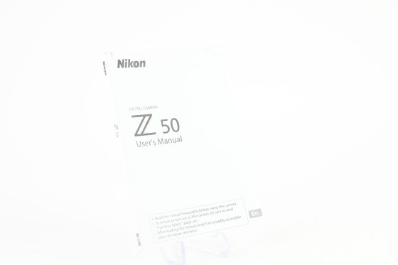 Nikon Z50 User's Manual Instruction Guide