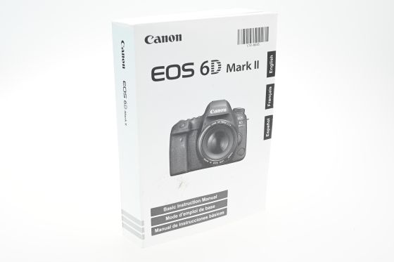 Canon EOS 6D Mark II DSLR Camera User's Manual Instruction Book