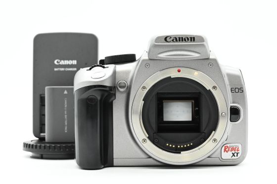 Canon EOS Rebel XT 8MP Digital SLR Camera Body 350D Silver