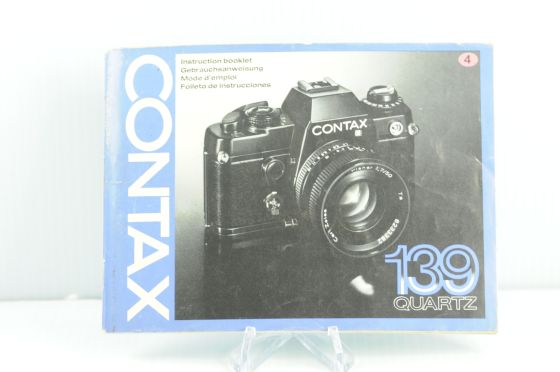 Vintage Contax 139 Quartz Film Camera Instruction Manual