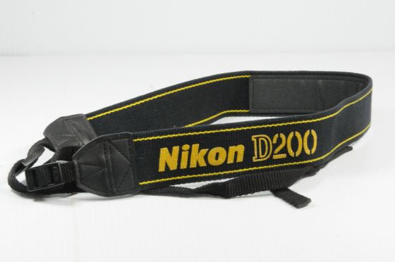 Nikon D200 1.5" Black Yellow Stitch Neck Strap