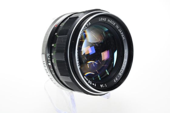 Minolta MC 58mm f1.4 Rokkor-PF Lens
