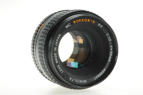 Minolta MC 50mm f1.7 Rokkor-X PF Lens