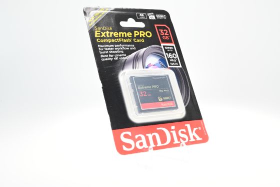 SanDisk Extreme Pro 32GB 160MB/s 1067X UDMA 7 CompactFlash Card 4K Video
