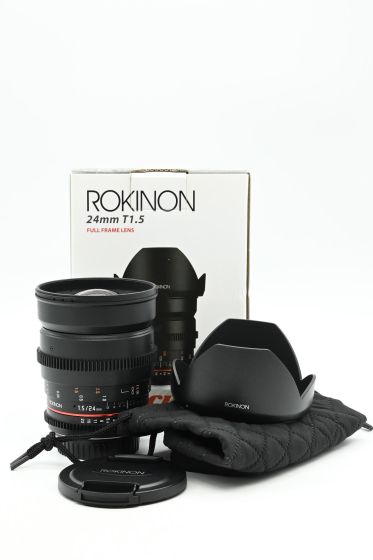 Rokinon 24mm T1.5 ED AS IF UMC II Cine Lens Canon EF Mount