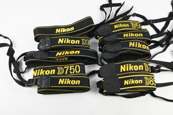Lot of 10 Nikon SLR and/or DSLR Camera Neck Shoulder Straps