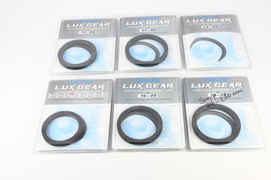 Lot of Cool-Lux Lens Gear for Follow Focus Continuous 360° Rotation