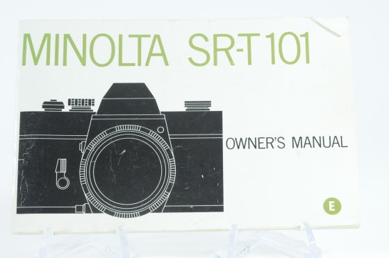 Minolta SR-T101 SRT 101 camera Owner's Guide Instruction Manual