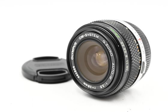 Olympus OM 28mm f3.5 G Zuiko Auto-W Lens