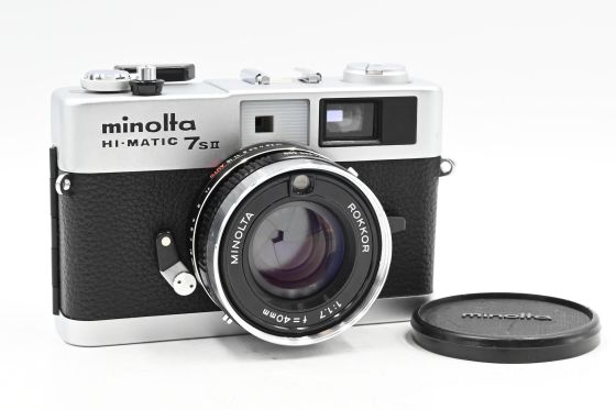 Minolta HI-Matic 7sII Rangefinder Camera w/40mm 1.7 Lens 7s-II
