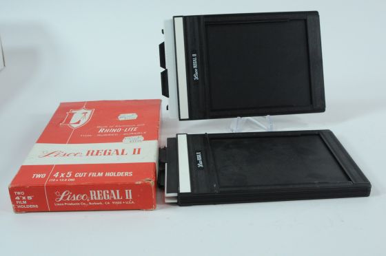 Lisco Regal II 4x5 Sheet Film Holders, 2 Pack