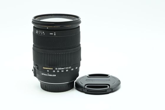 Quantaray AF 18-200mm f3.5-6.3 DIO OS HSM Lens Canon