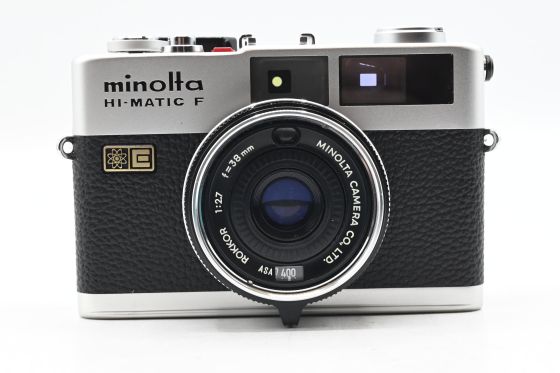 Minolta HI-Matic F Rangefinder Camera w/38mm 2.7 Rokkor Lens[Parts/Repair]