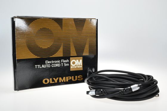 Olympus OM Electronic Flash TTL Auto Cord T 5m