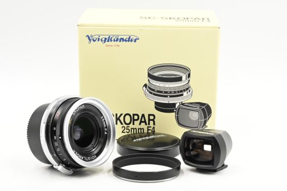 Voigtlander 25mm f4 SC Skopar Lens (w/ finder) for Nikon Rangefinder