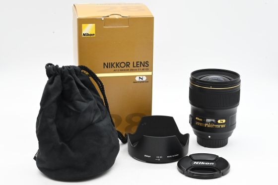 Nikon Nikkor AF-S 28mm f1.4 E ED Lens