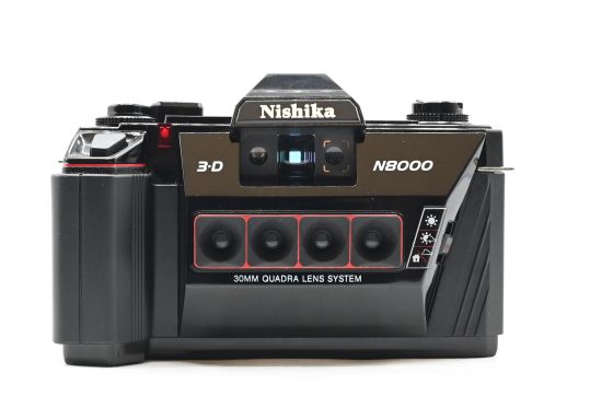 Nishika N8000 3D 35mm Film Camera w/30mm Quadra Lens