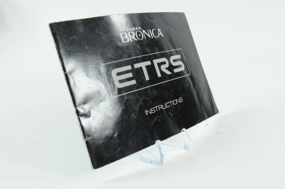Zenza Bronica ETRS Instruction Owners Book Manual Guide