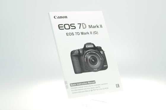 Genuine Canon EOS 7D Mark II Instruction Manual