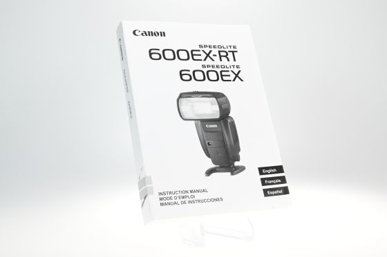 Canon 600EX - RT Speedlite Instruction Manual Book Guide
