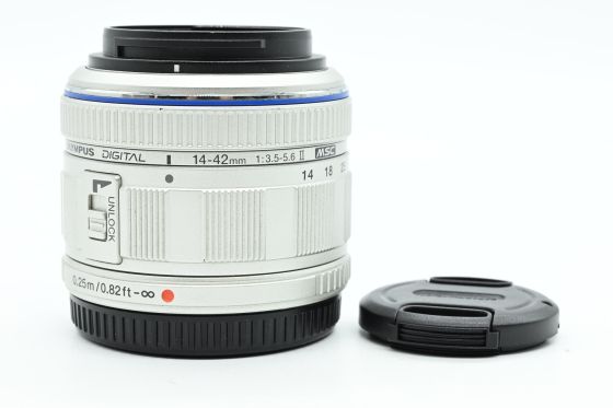 Olympus Digital 14-42mm f3.5-5.6 M.Zuiko II MSC Lens Silver