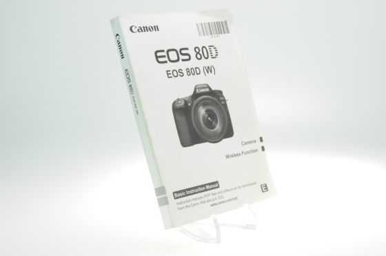 Canon 80D User Instruction Manual Guide