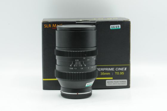SLR Magic HyperPrime Cine 35mm T0.95 II Micro 4/3 Mount Lens M43