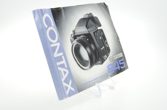 Contax 645 Camera  Instruction Manual Guide Book