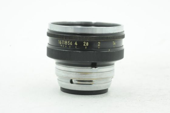 Nikon Nikkor 5cm 50mm f1.4 S Nippon Kogaku Rangefinder Lens Black Japan
