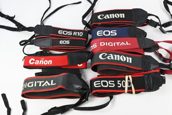 Lot of 10 Canon DSLR Camera Neck Shoulder Straps