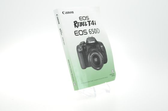 EOS Rebel T4i 650D Manual Guide Book