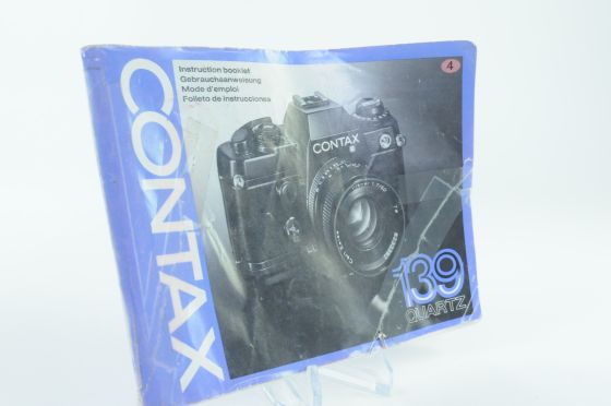 Vintage Contax 139 Quartz Film Camera Instruction Manual