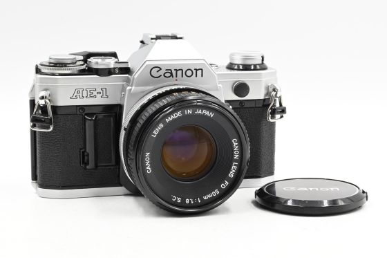 Canon AE-1 SLR Film Camera Kit w/ 50mm lens