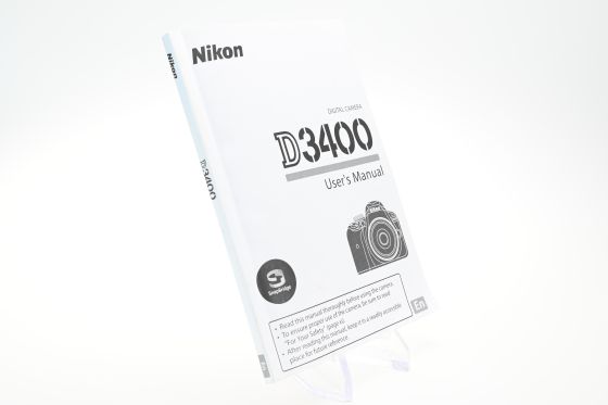 Nikon D3400 Instruction Book Manual